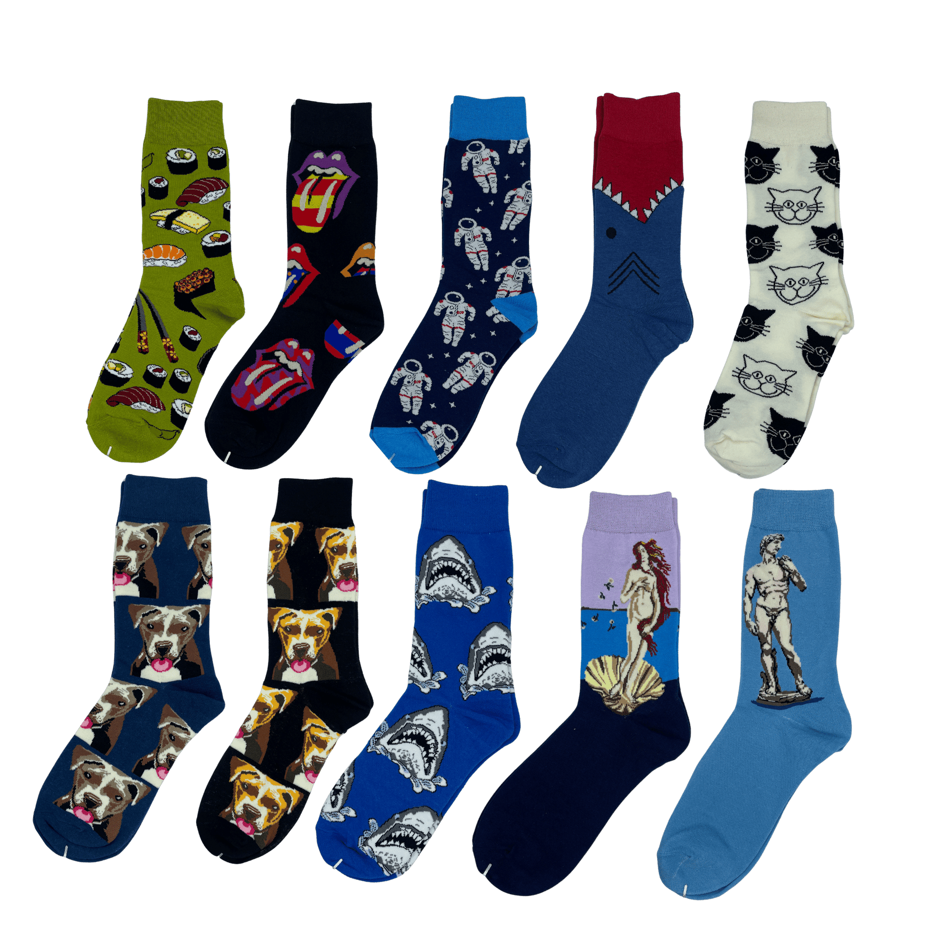 Novelty Long Socks (20-Pack)