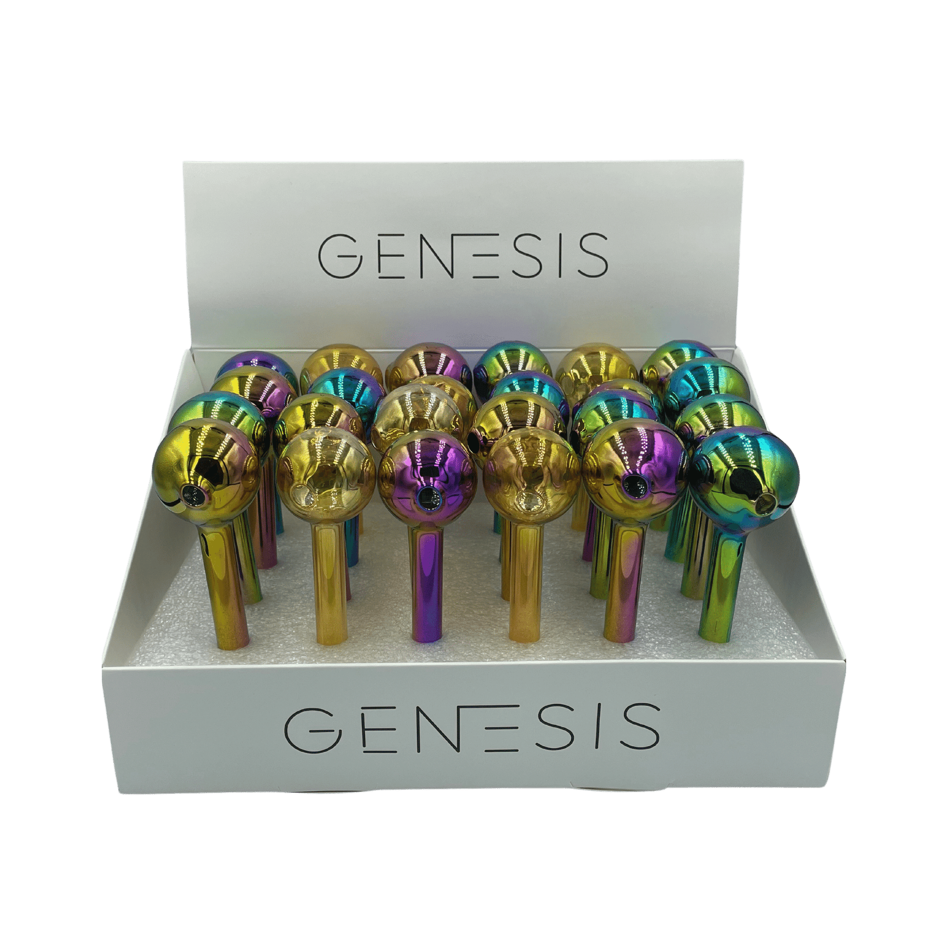 Rainbow Glass Pipes (24-Pack)