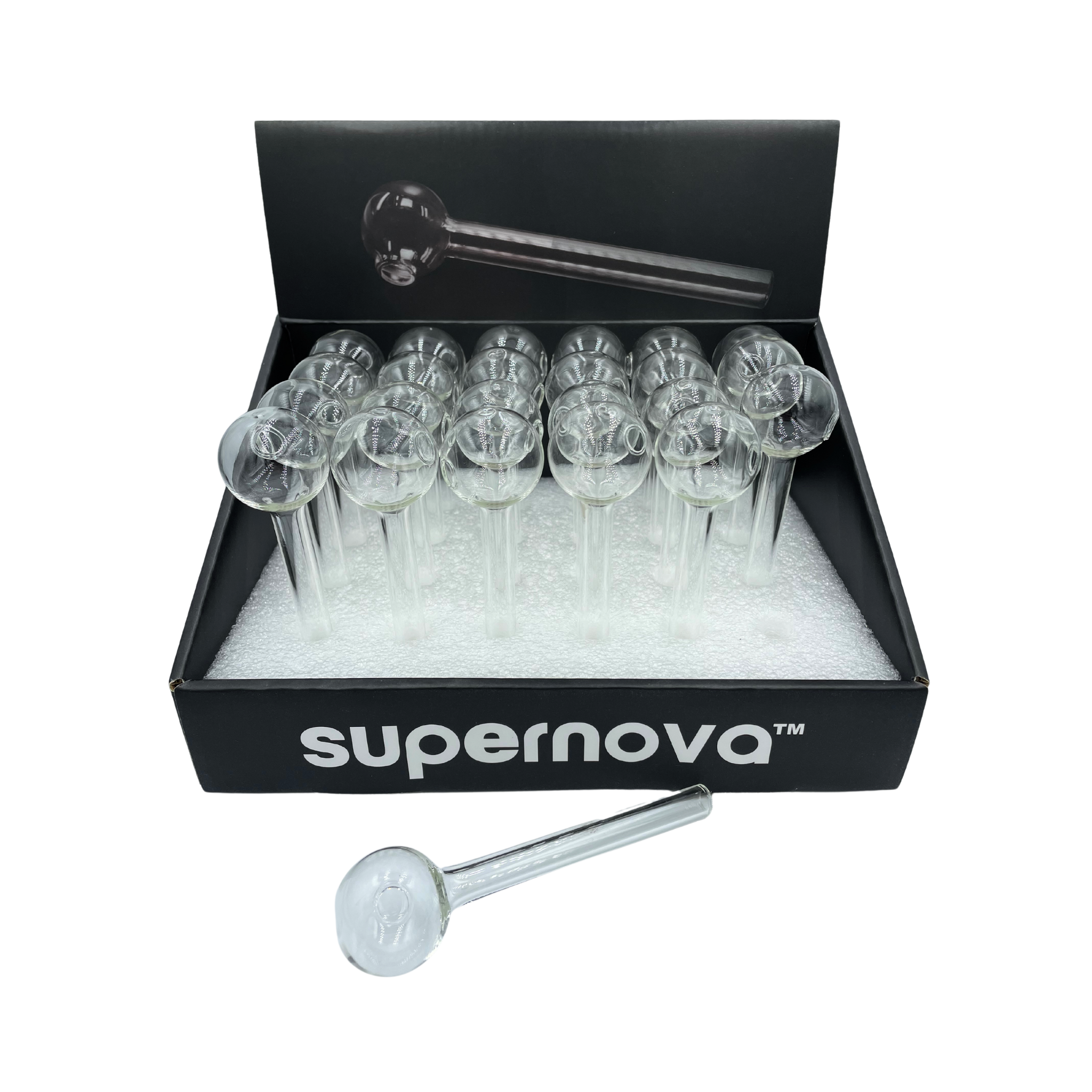 Clear Glass Pipes (24-Pack)