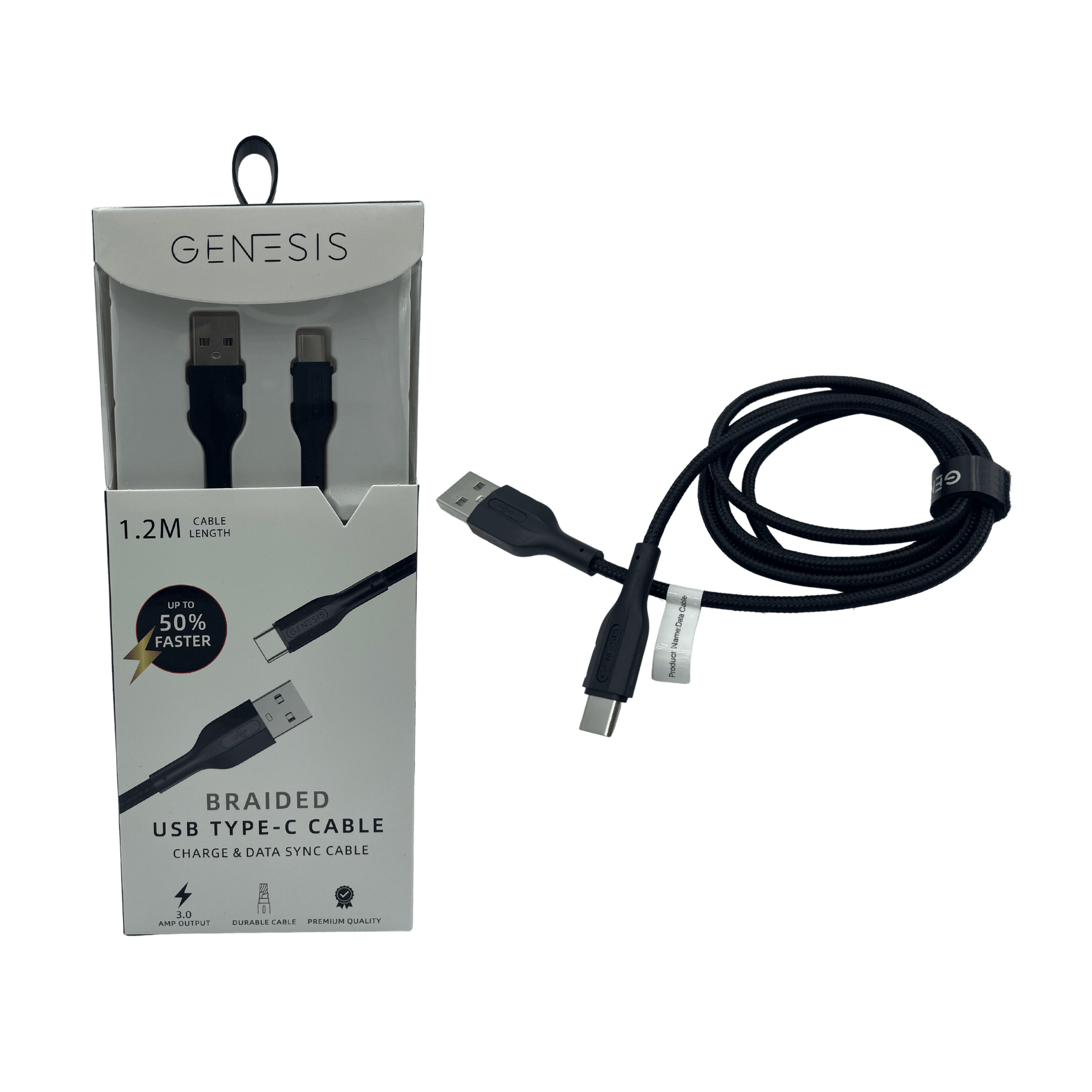 GENESIS 4ft. Type C USB Charging Cable (12-Pack)