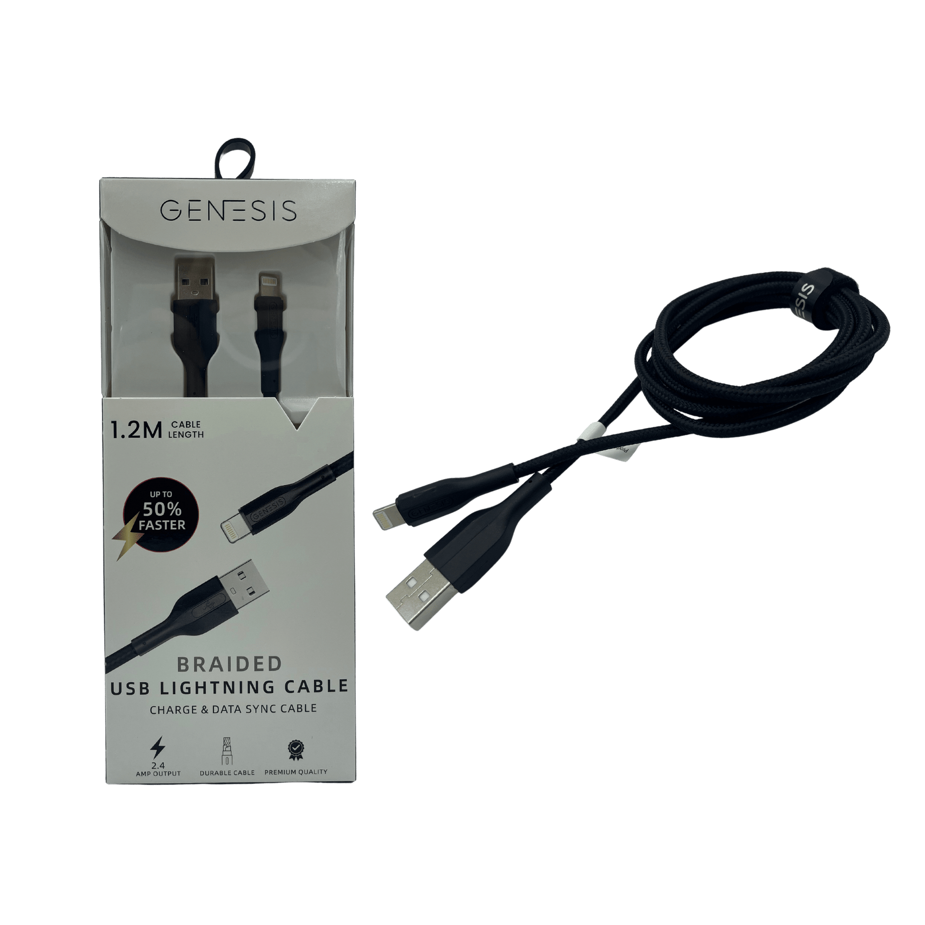 GENESIS 4ft. ios USB Charging Cable (12-Pack)